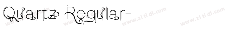 Quartz Regular字体转换